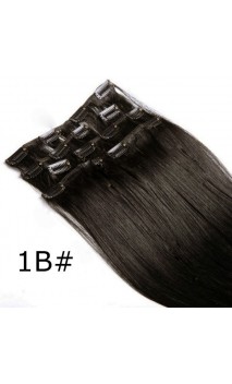 Натуральные волосы на заколках 50 см 70 грамм n1