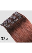 Натуральные волосы на заколках 50 см 70 грамм n27